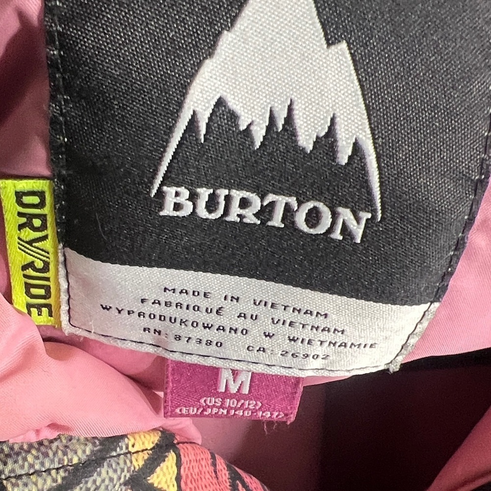 Burton Aubrey Parka jacket outdoors ski winter JK girl’s size M (10/12) winter - Picture 4 of 16